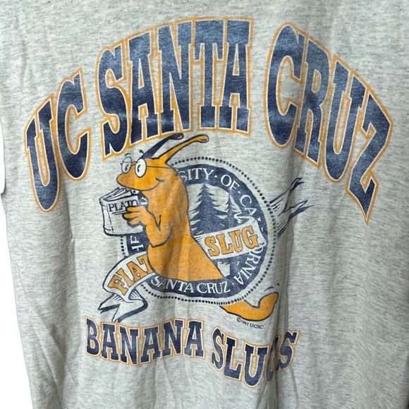 VTG 1997 UC Santa Cruz Banana Slugs T Shirt Small - Picture 2 of 4